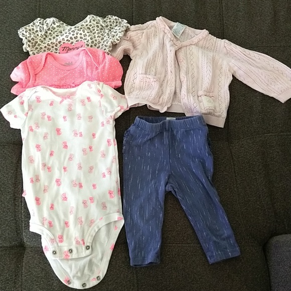 5pc baby girl lot 6-12M - Picture 1 of 4